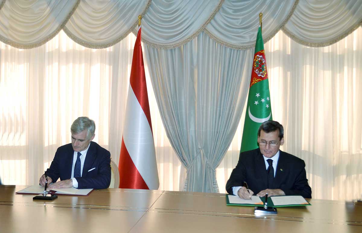 The heads of the Foreign Policy Agencies of Turkmenistan and Austria discussed issues of partnership development