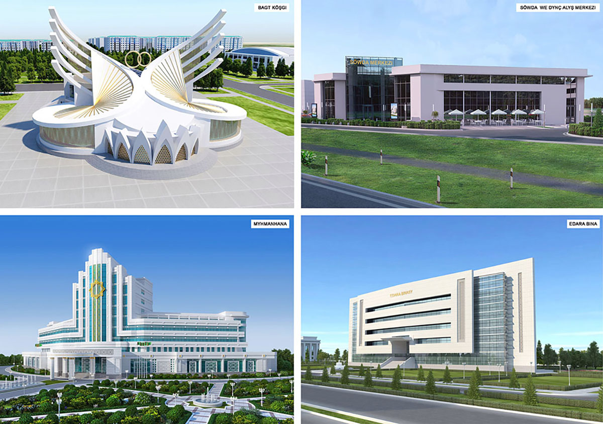 При строительстве административного центра Ахалского велаята реализуется концепция «умного» города