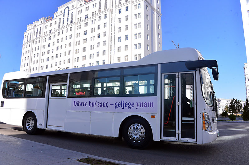 Capital buses are decorated in honor of the Halk Maslahaty