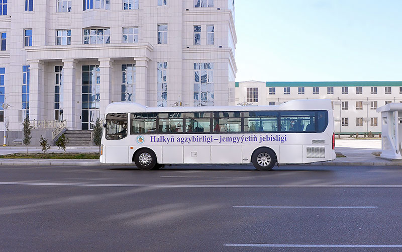 Capital buses are decorated in honor of the Halk Maslahaty