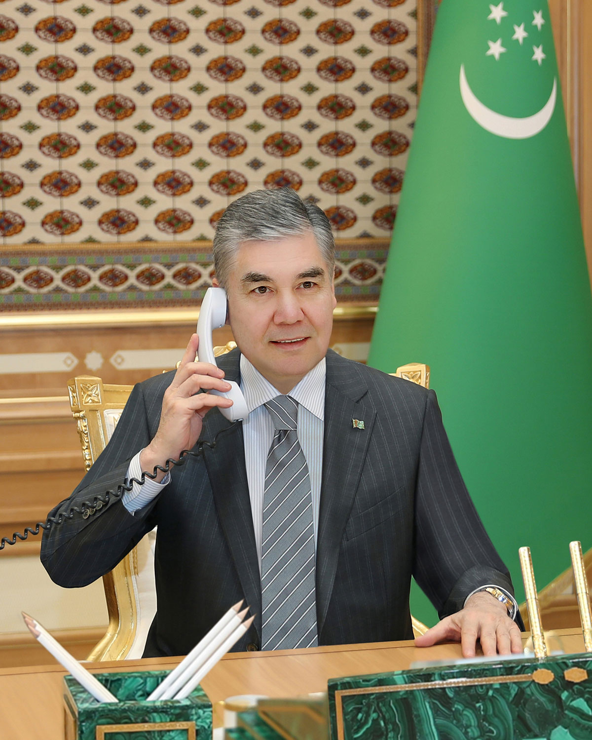 Türkmenistanyň Prezidentiniň hem-de Gazagystan Respublikasynyň Prezidentiniň telefon arkaly söhbetdeşligi