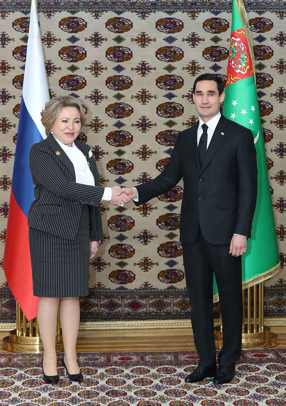 Türkmenistanyň Prezidenti Russiýa Federasiýasynyň Federal Ýygnagynyň Federasiýa Geňeşiniň Başlygyny kabul etdi