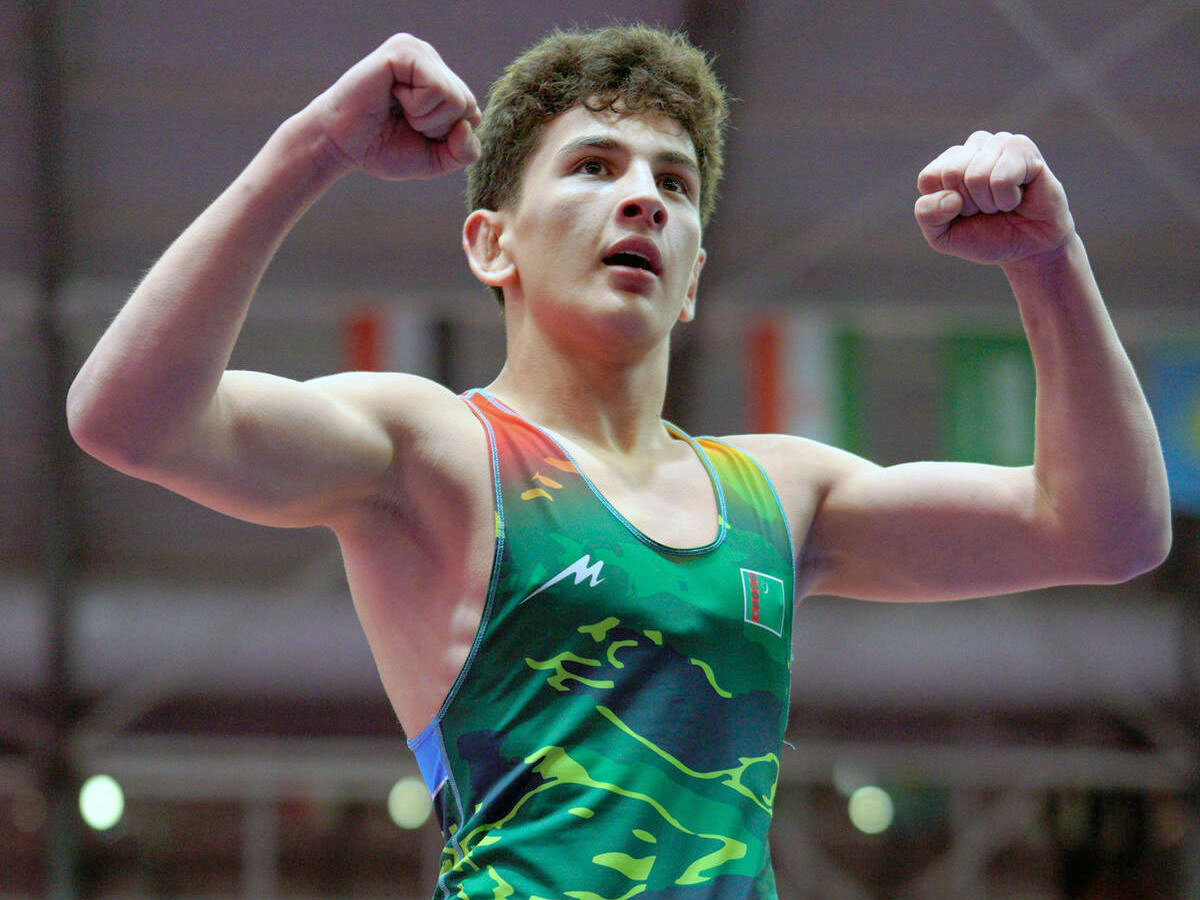 Turkmen freestyle wrestler is the champion of Asia among cadets!