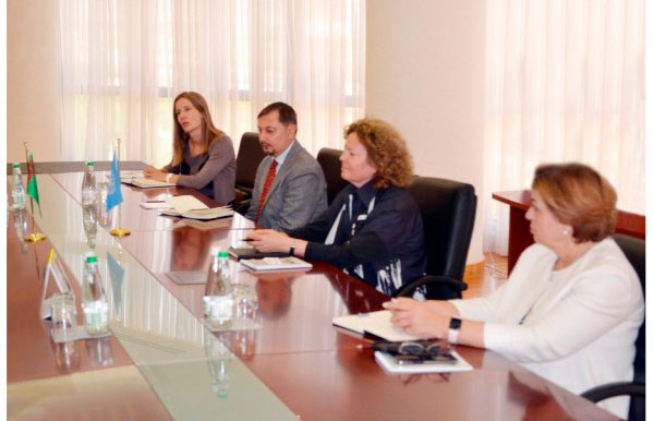 A meeting was held at the MFA of Turkmenistan with representatives of the UN Department of Political and Peacebuilding Affairs