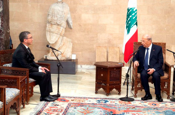 The Ambassador of Turkmenistan presented credentials to the President of the Republic of Lebanon
