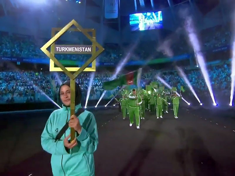Turkmen athletes took part in the opening ceremony of the 5th Islamic Solidarity Games