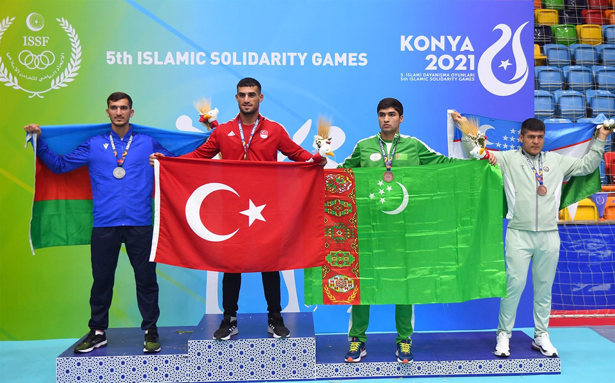 Kickboxers of Turkmenistan won six medals at the 5th Islamic Solidarity Games