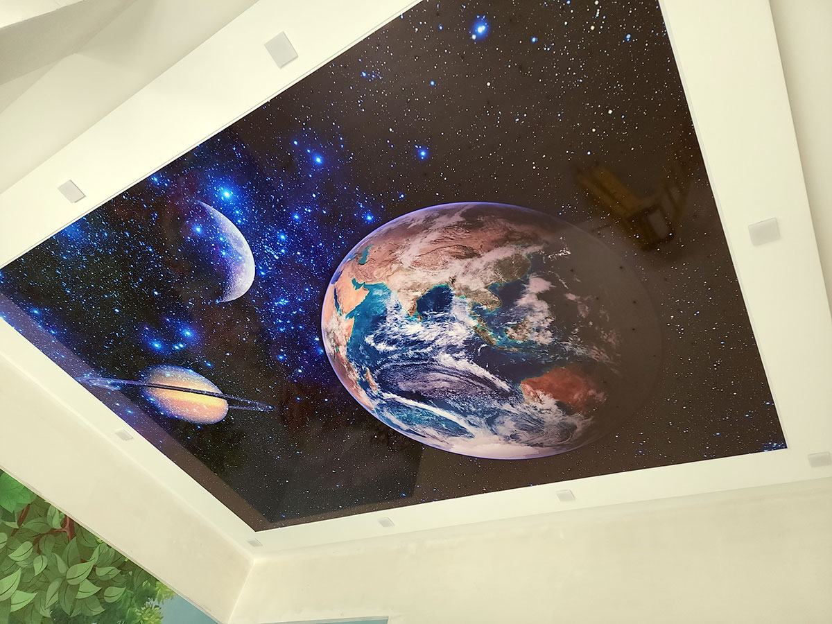 Art wallpaper will decorate the premises