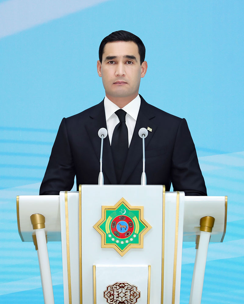 Türkmenistanyň Prezidenti Serdar Berdimuhamedowyň Türkmenistanyň Magtymguly adyndaky Ýaşlar guramasynyň VII gurultaýyndaky çykyşy
