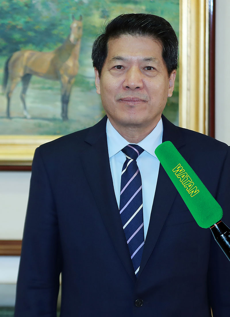 Türkmenistanyň Prezidenti HHR-iň Hökümetiniň Ýewraziýa işleri boýunça ýörite wekilini kabul etdi