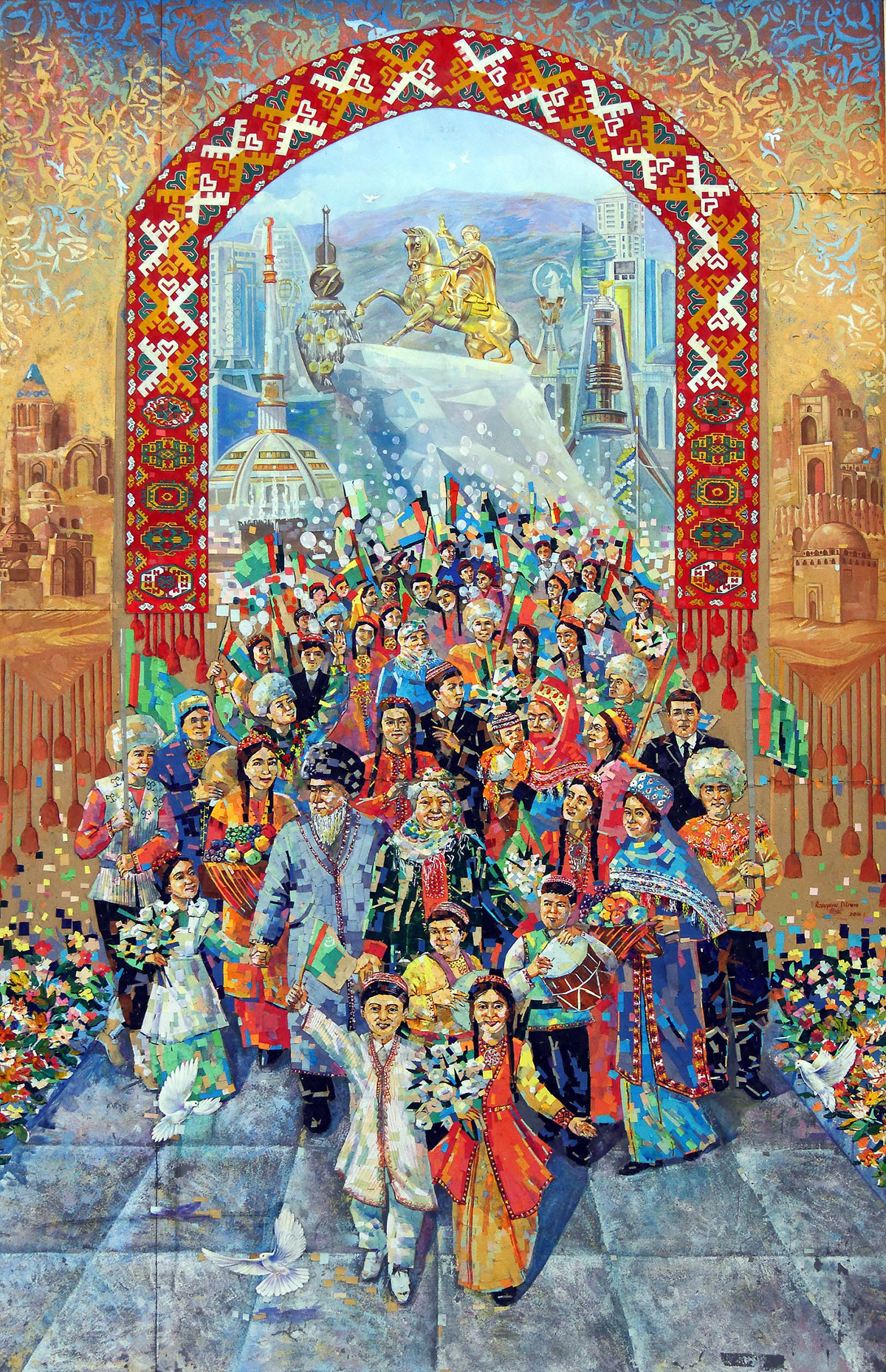 О 31-й годовщине независимости Туркменистана – в светлых радостных красках