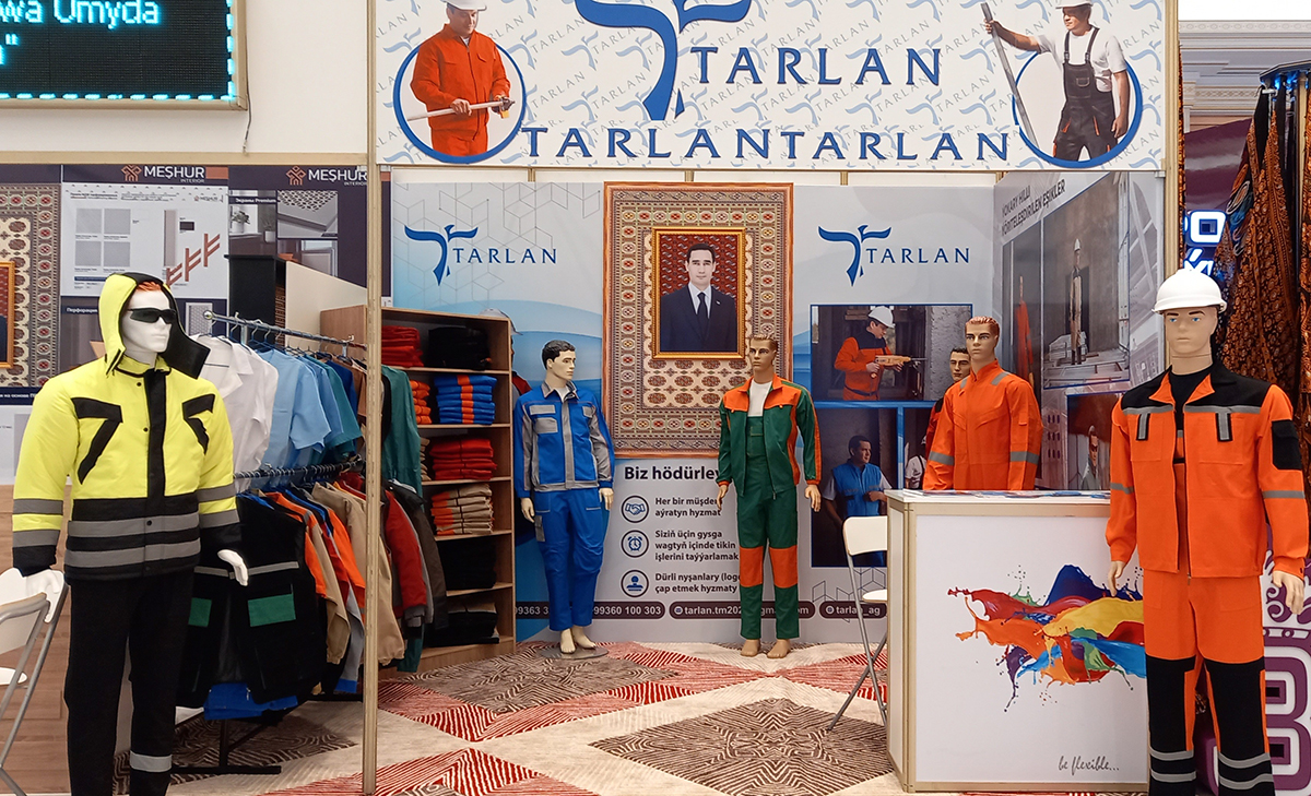 Türkmenistanly iş eşiklerini öndürijiler ykdysady gazanylanlaryň sergisine gatnaşýarlar