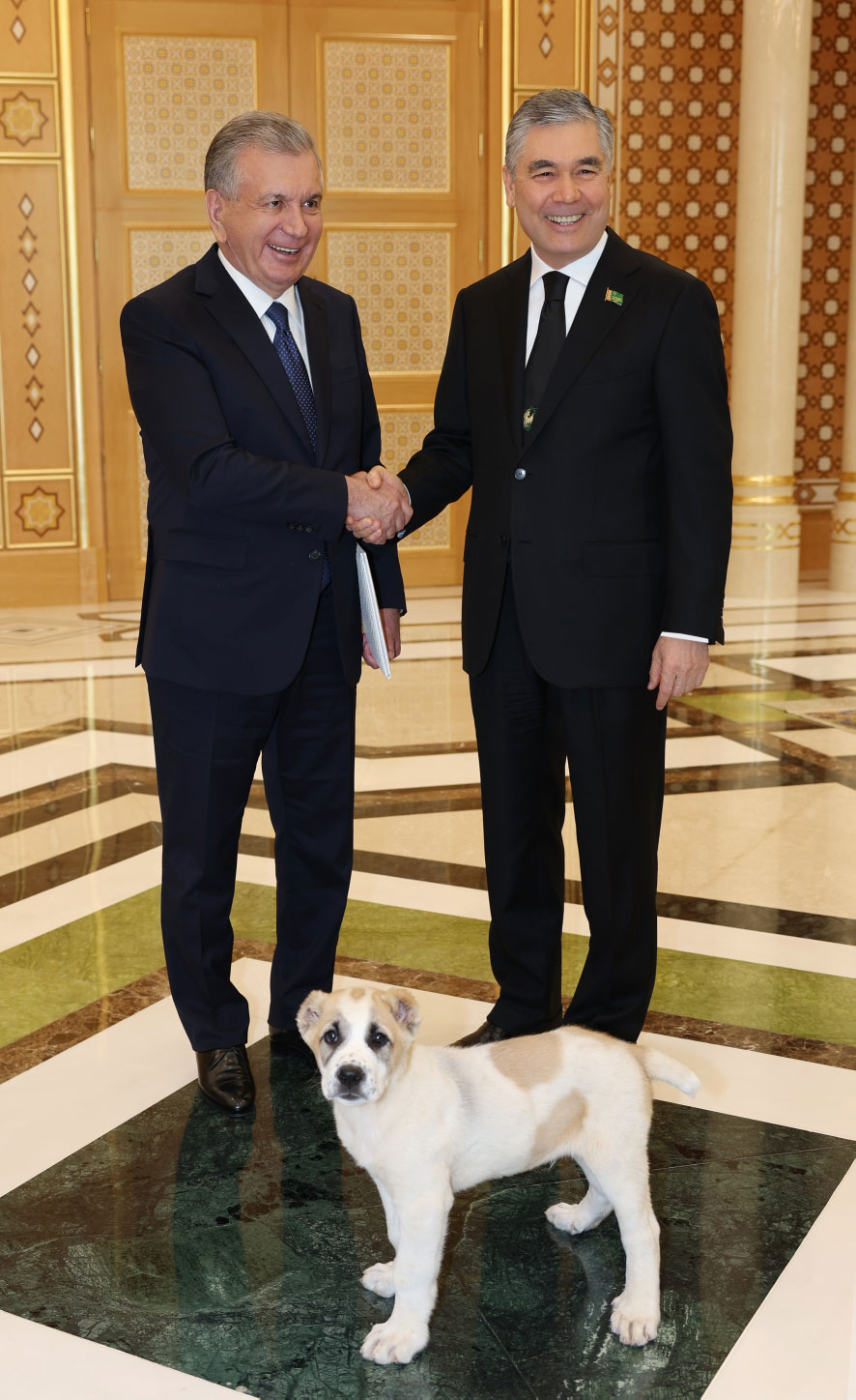 Встреча Председателя Халк Маслахаты Милли Генгеша Туркменистана с Президентом Республики Узбекистан