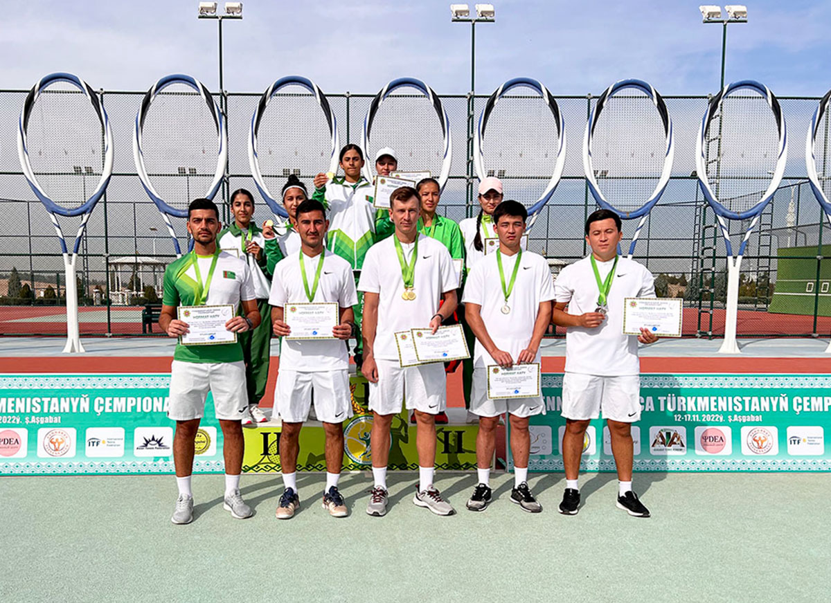 Türkmenistanyň tennis boýunça çempionlary kesgitlendi