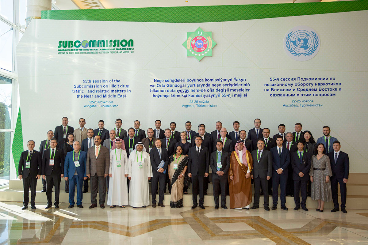 Issues of combating drug trafficking are discussed in Ashgabat