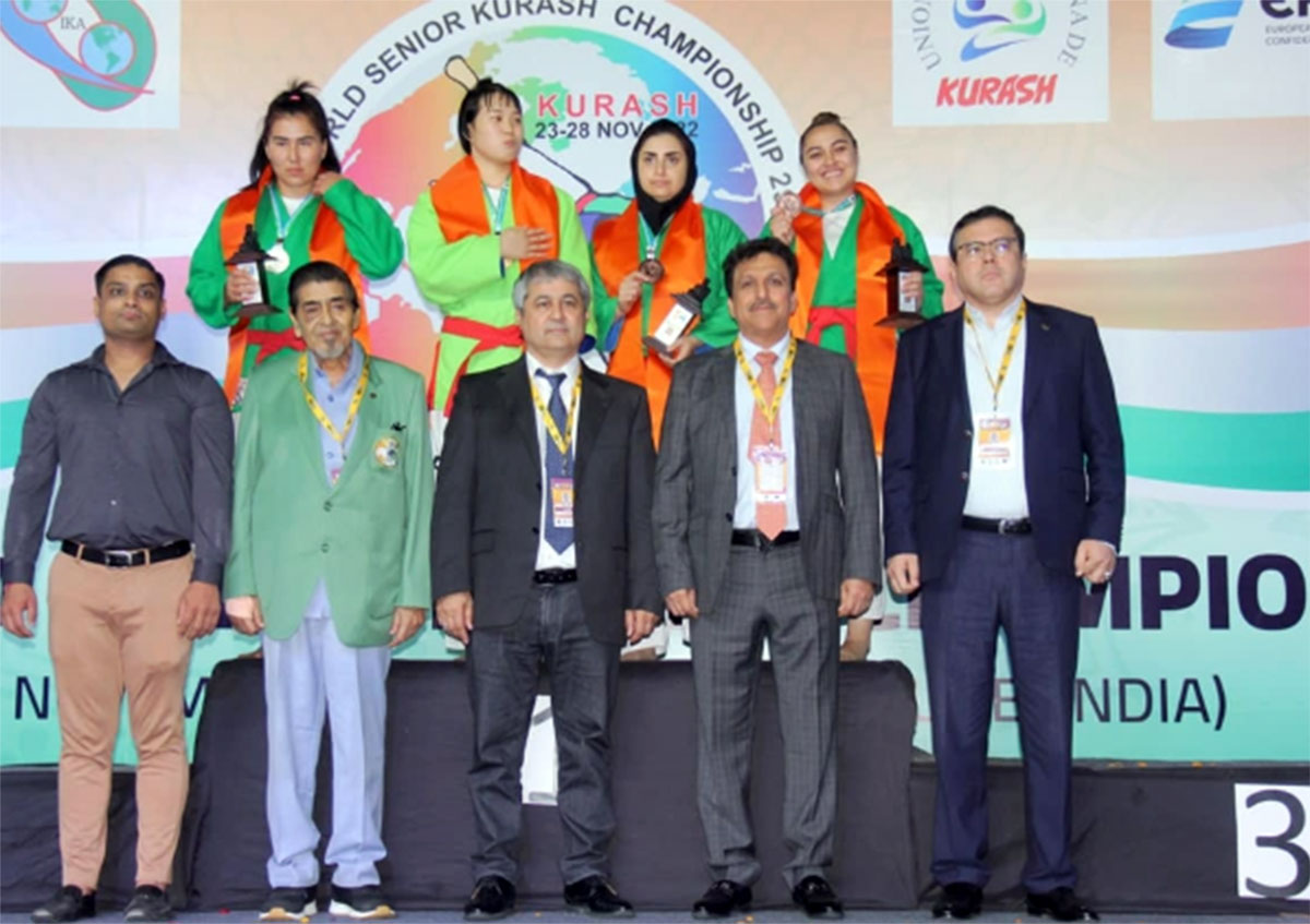 Есть первая медаль в команде Туркменистана на чемпионате мира по борьбе кураш в Индии!