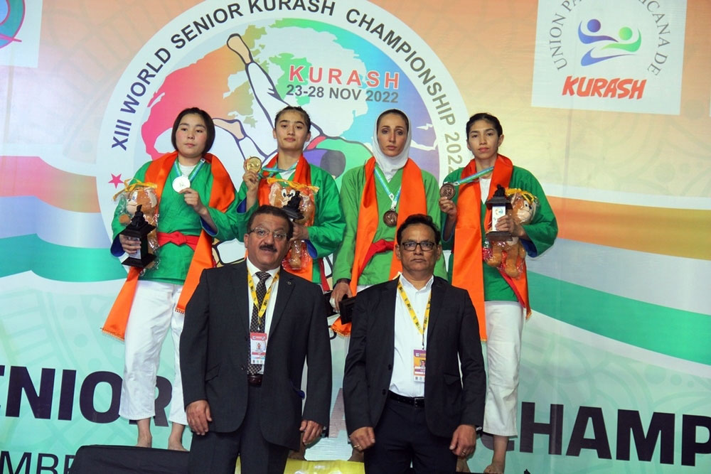 Туркменские спортсменки завоевали ещё две медали на чемпионате мира по борьбе кураш в Индии