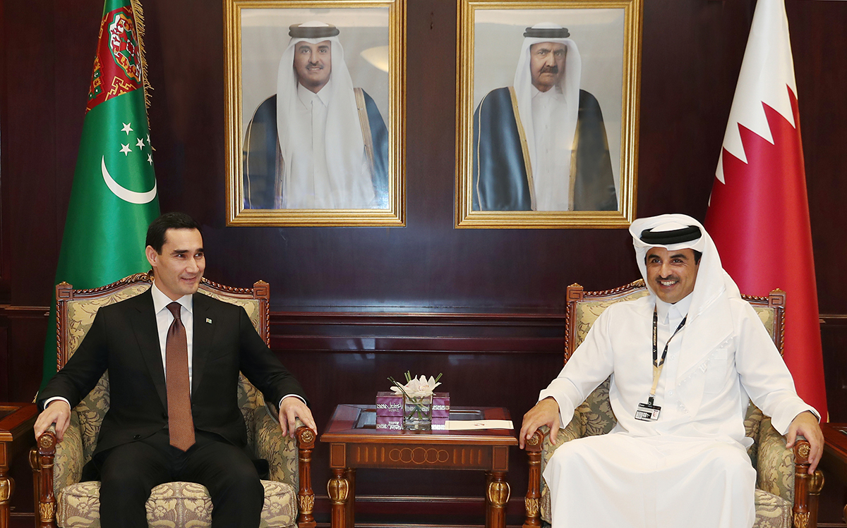 The President of Turkmenistan paid a visit to the State of Qatar