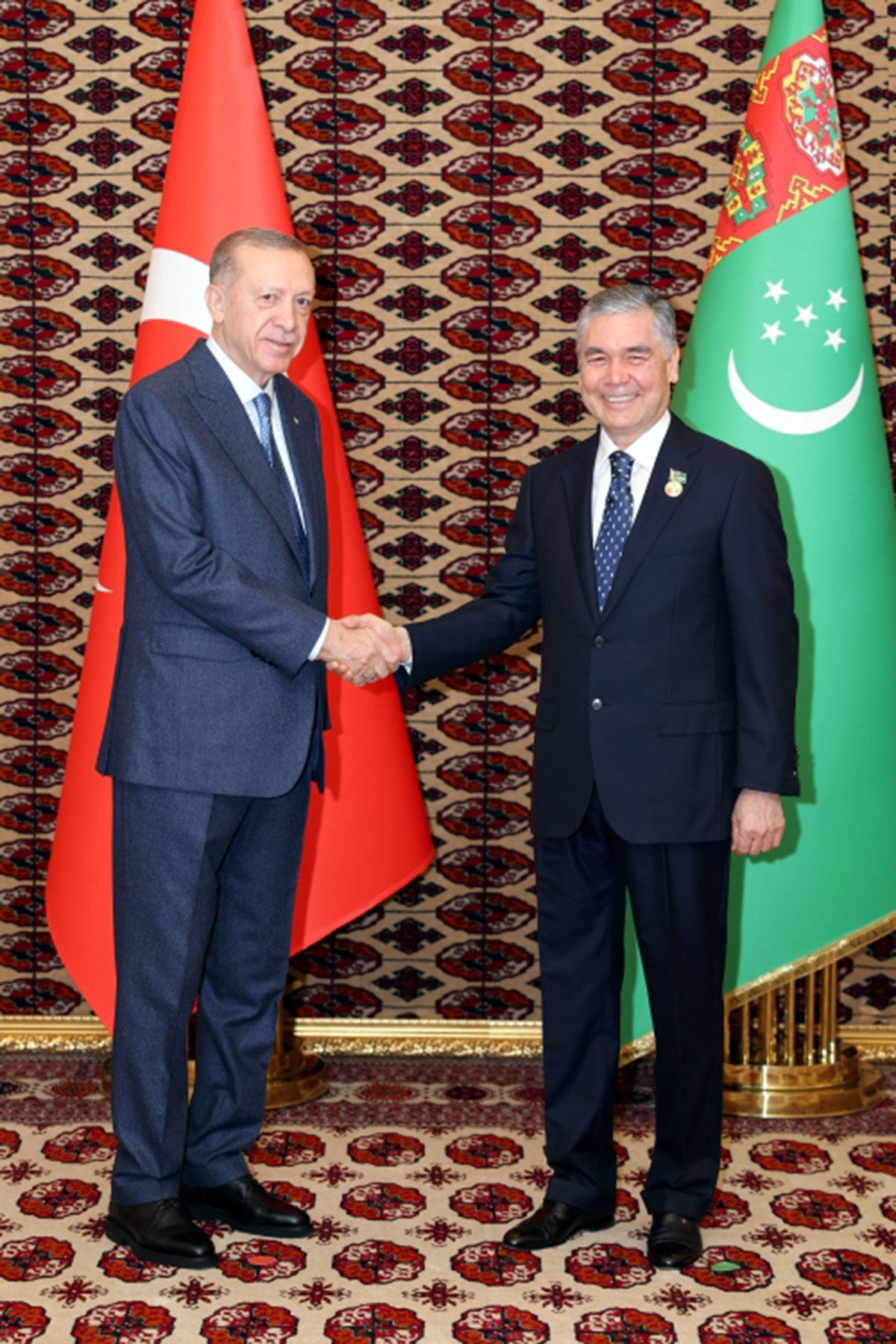 The meeting of the Chairman of the Khalk Maslakhaty of the Milli Gengesh of Turkmenistan with the President of the Republic of Türkiye