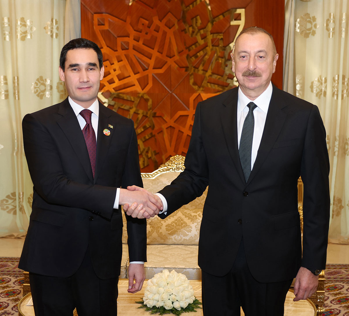 Türkmenistanyň Prezidentiniň Azerbaýjan Respublikasynyň Prezidenti bilen duşuşygy