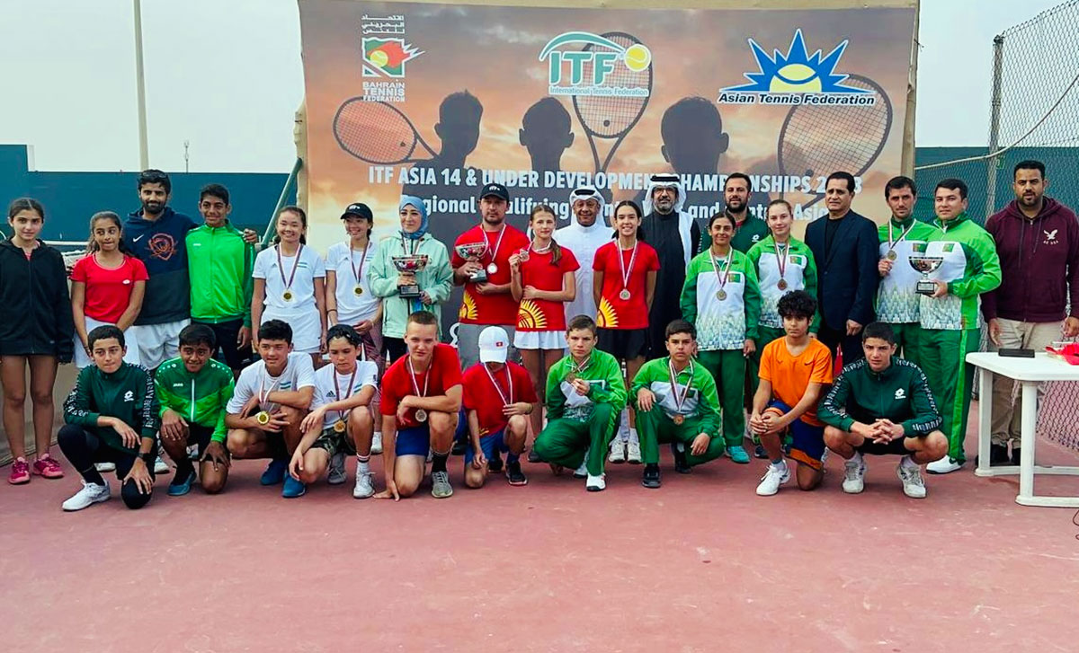 Türkmenistanly tennisçiler topary Aziýa çempionatynyň (U-14) iki saýlama ýaryşynyň netijeleri boýunça bürünç medala eýe boldular