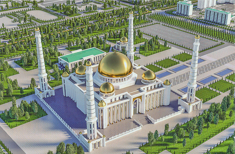 Заложен фундамент Главной мечети Ахалского велаята