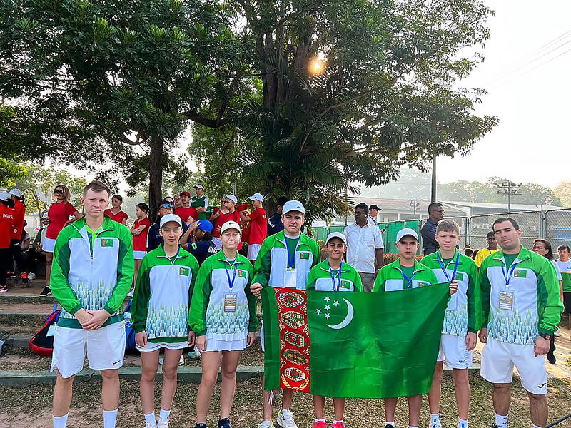 Туркменские теннисисты победно стартовали на отборочном юниорском турнире (U-14) чемпионата мира
