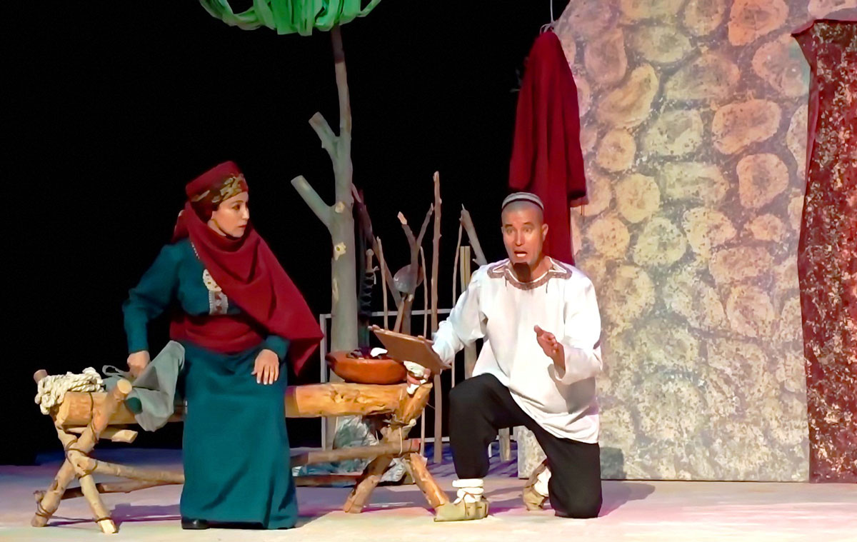 The fairy tale "Aldar-Kose" is presented on the stage of the Lebap Theater