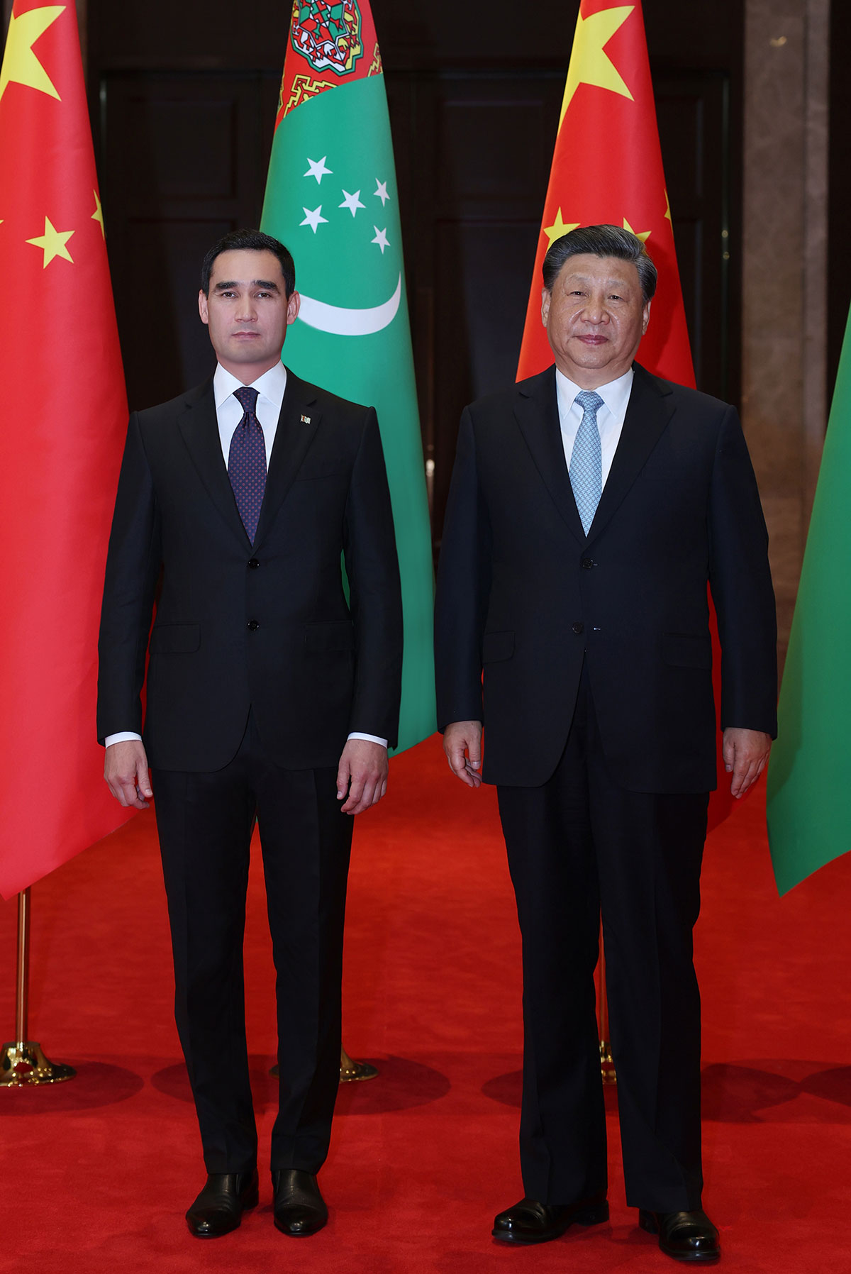 Переговоры между Президентом Туркменистана Сердаром Бердымухамедовым  и Председателем Китайской Народной Республики Си Цзиньпином