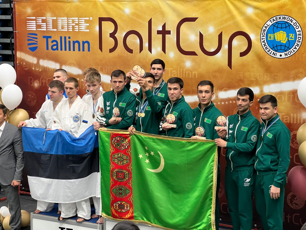 Мастера тхэквондо ITF из Туркменистана завоевали 29 медалей на международном турнире «Balt Cup-2023» в Эстонии