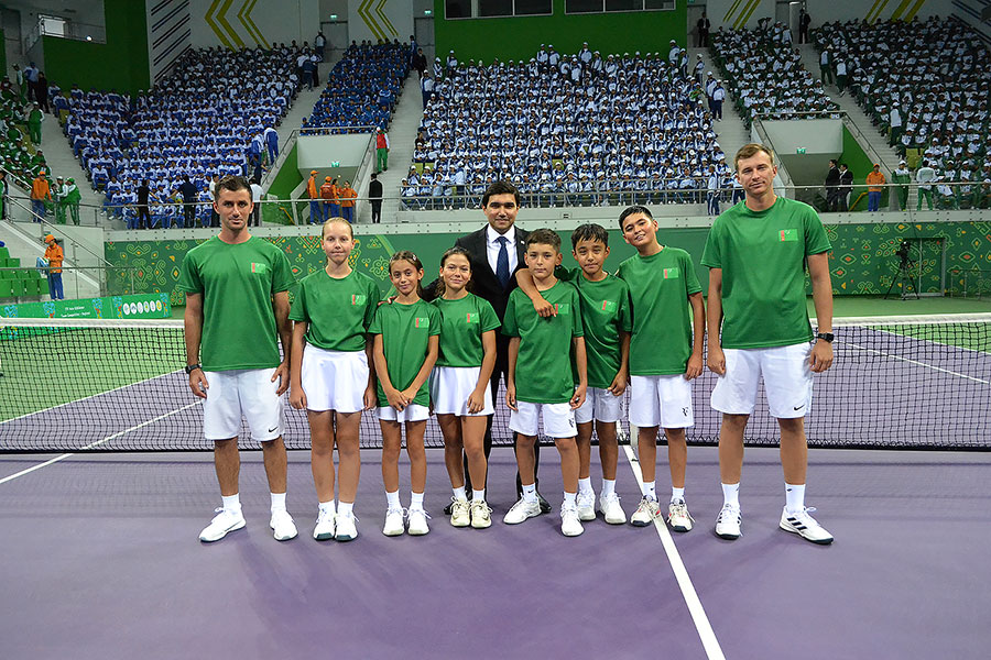 Tennis players of Turkmenistan scored a historic victory over Uzbekistan at the Central Asian Championship (U-12)