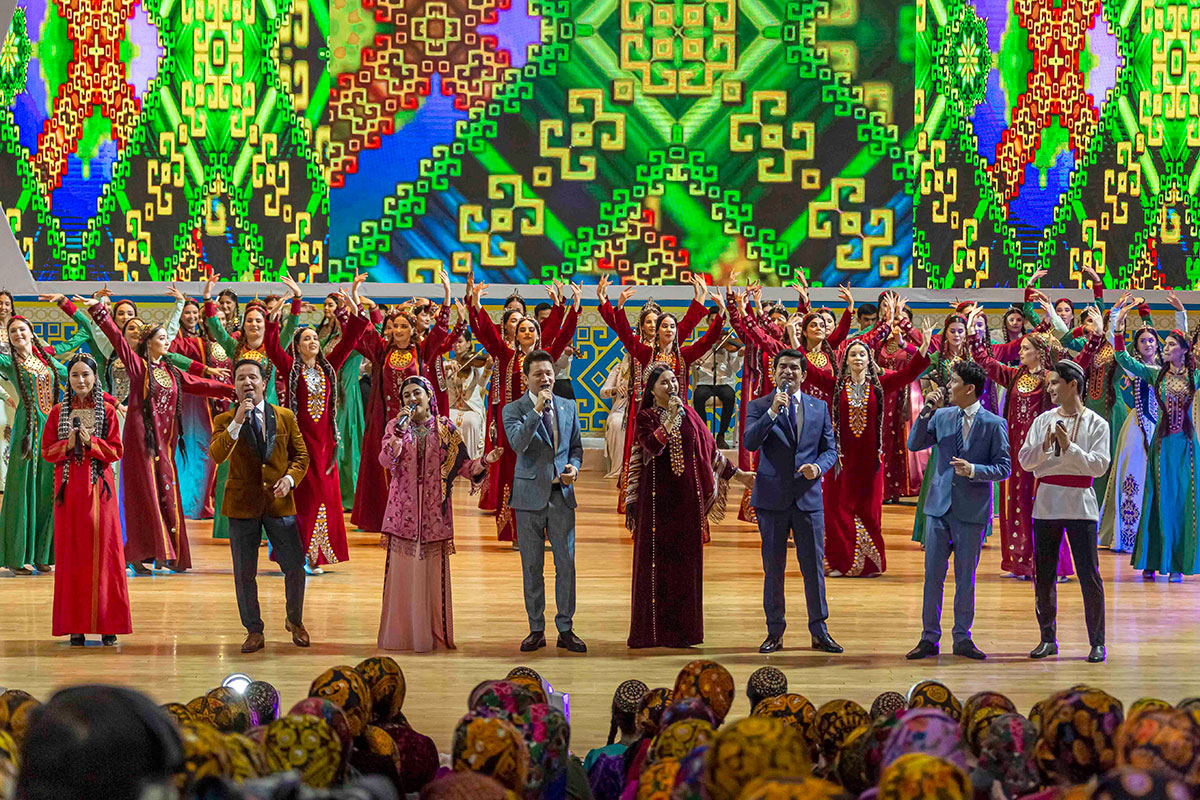 Masters of Arts of Ashgabat and Ahal velayat gave a concert