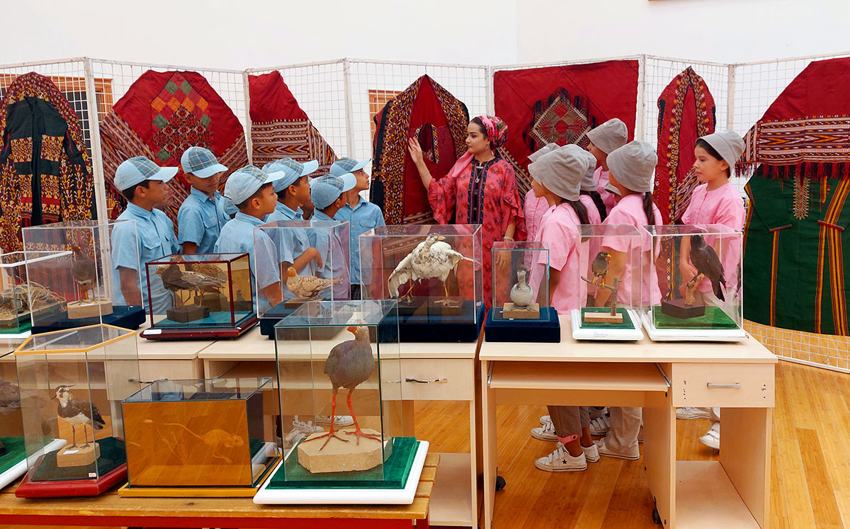 Traveling exhibition for vacationers in the children's health camp "Nesil"