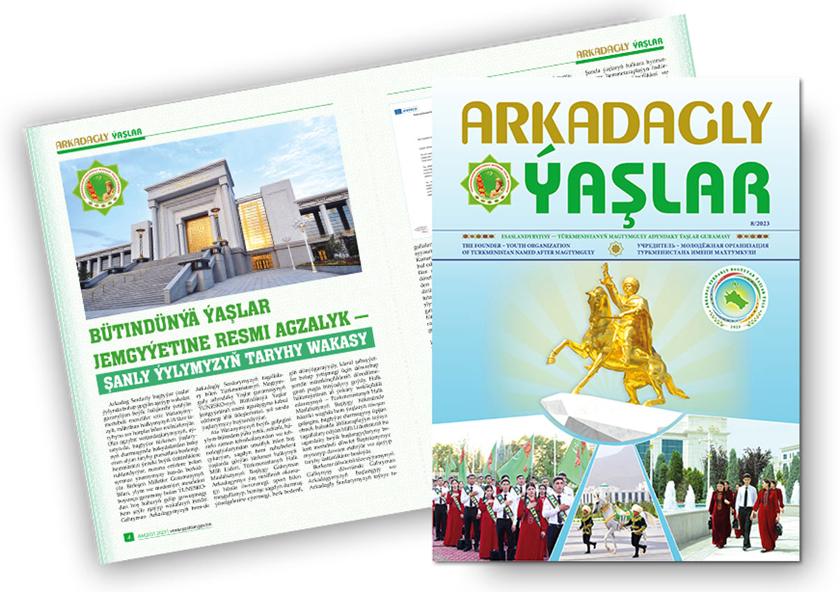 Eighth issue of Arkadagly Ýaşlar Magazine released