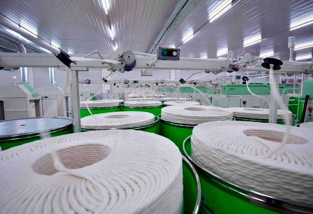 Туркменабадская хлопкопрядильная компания по итогам восьми месяцев перевыполнила план по выпуску пряжи