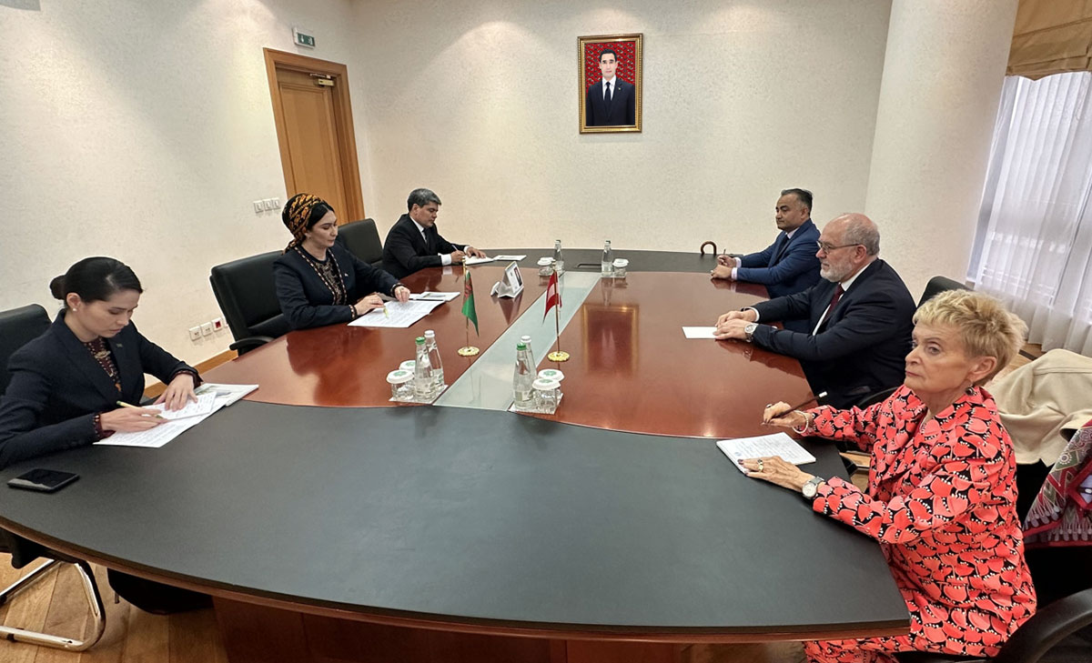 A meeting with the delegation of Vienna was held at the Ministry of Foreign Affairs of Turkmenistan