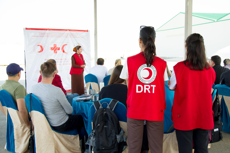 The National Red Crescent Society of Turkmenistan held emergency first aid training