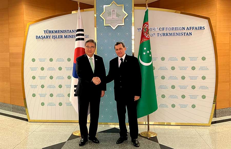 Meeting of the heads of foreign ministries of Turkmenistan and the republic of Korea