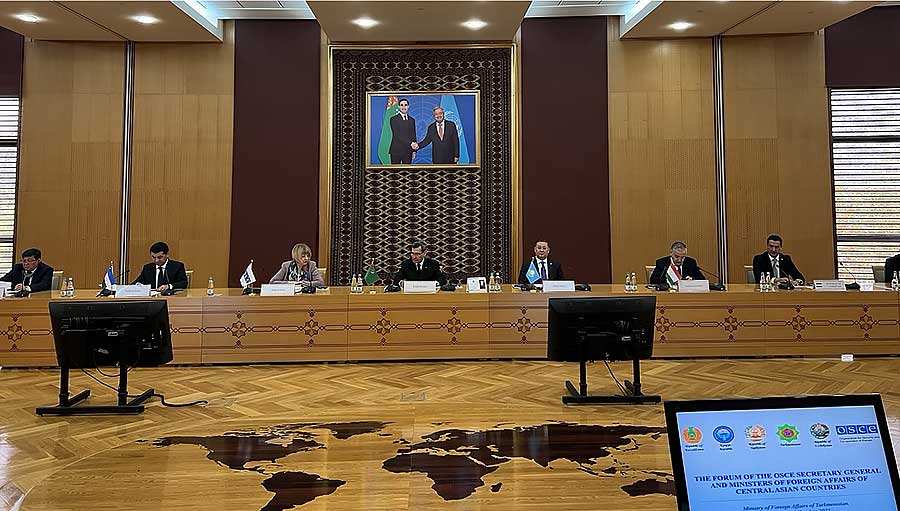 A meeting of Foreign Ministers of the Central Asian countries and the OSCE Secretary General was held in Ashgabat