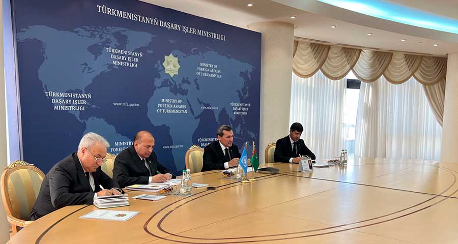 Ecology and environmental protection issues were discussed at the Ministry of Foreign Affairs of Turkmenistan