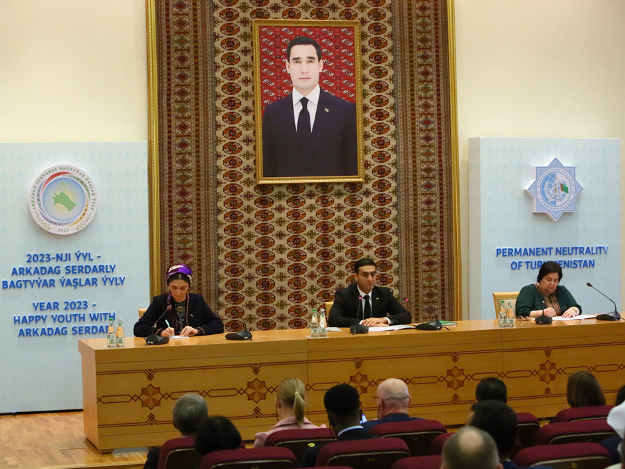 Briefing at the Ministry of Foreign Affairs of Turkmenistan