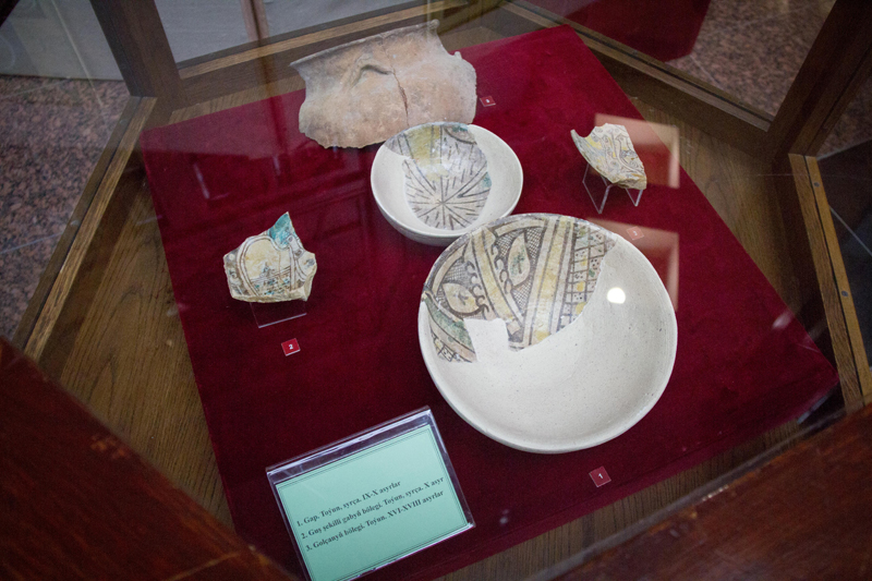 Artifacts, discovered by the builders of IE "Nur bina gurluşyk"