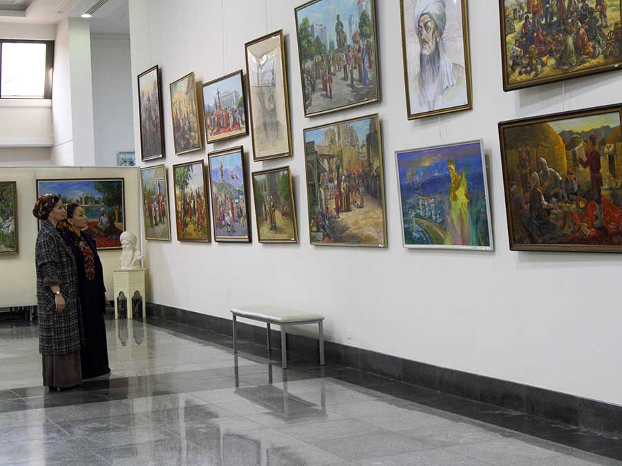 Magtymguly is the main character of the exhibition of works of fine art