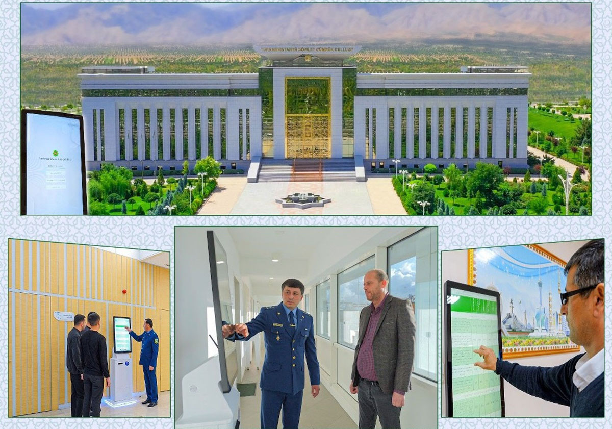 На таможенных постах Туркменистана установлены инфокиоски