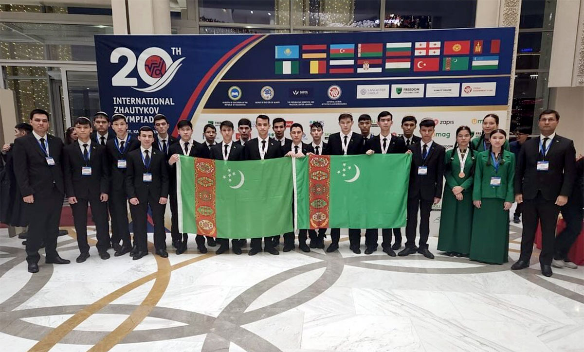 Schoolchildren from Turkmenistan are winners of the international Olympics in Kazakhstan