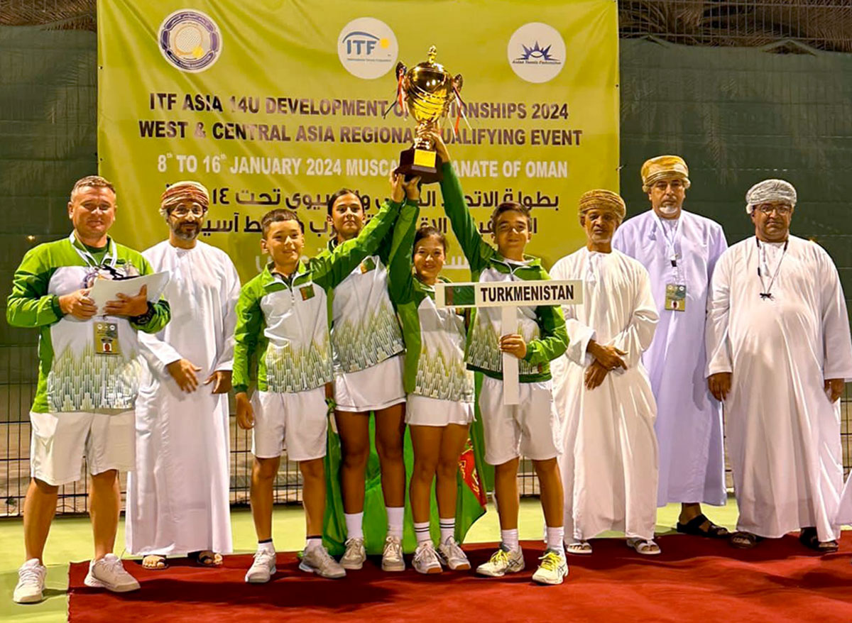 Tennis player from Turkmenistan became the champion of Central and West Asia U-14