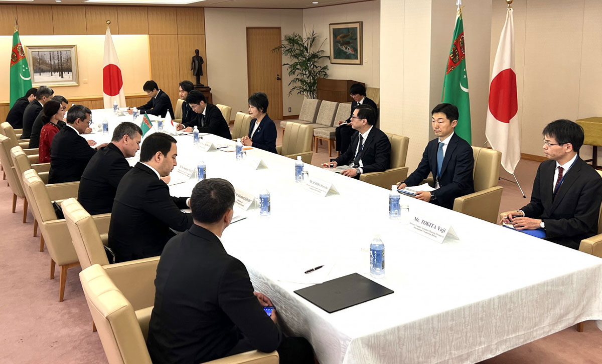 The meeting of the Ministers of Foreign Affairs of Turkmenistan and Japan