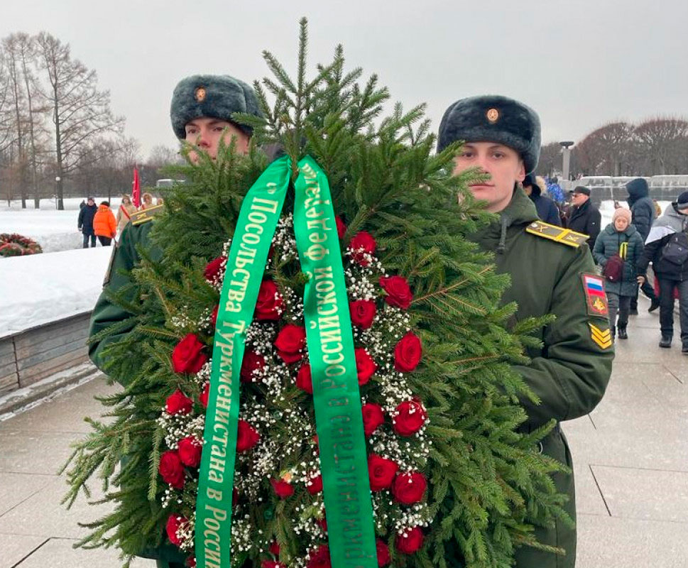 The Ambassador of Turkmenistan took part in events dedicated to the 80th anniversary of the complete liberation of Leningrad from the fascist blockade