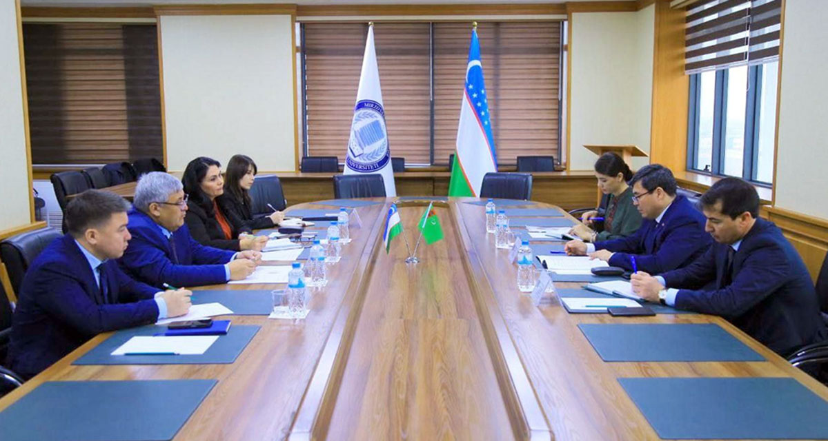 Meeting of the Ambassador of Turkmenistan with the rector of the National University of Uzbekistan named after Mirzo Ulugbek