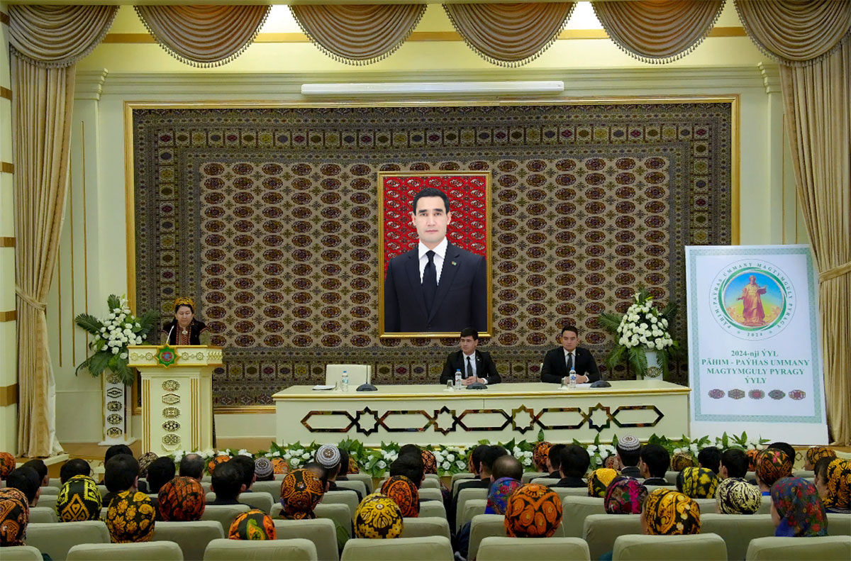 A conference dedicated to the motto of 2024 «The Fount of Wisdom Magtymguly Fragi» was held at the «Turkmenavtoulaglary» Agency